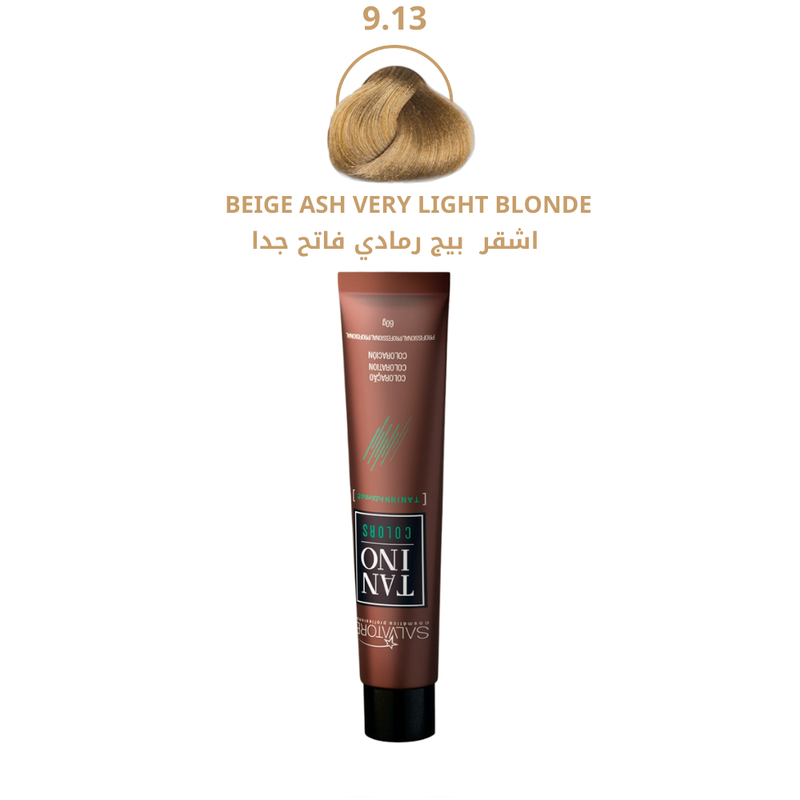 Best Light Ash Blonde Hair Dye 9.13 Ash Beige Permanent Color Salvatore 60g