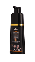 Laser White Argan Oil Hair Color Shampoo - Black, 200ml