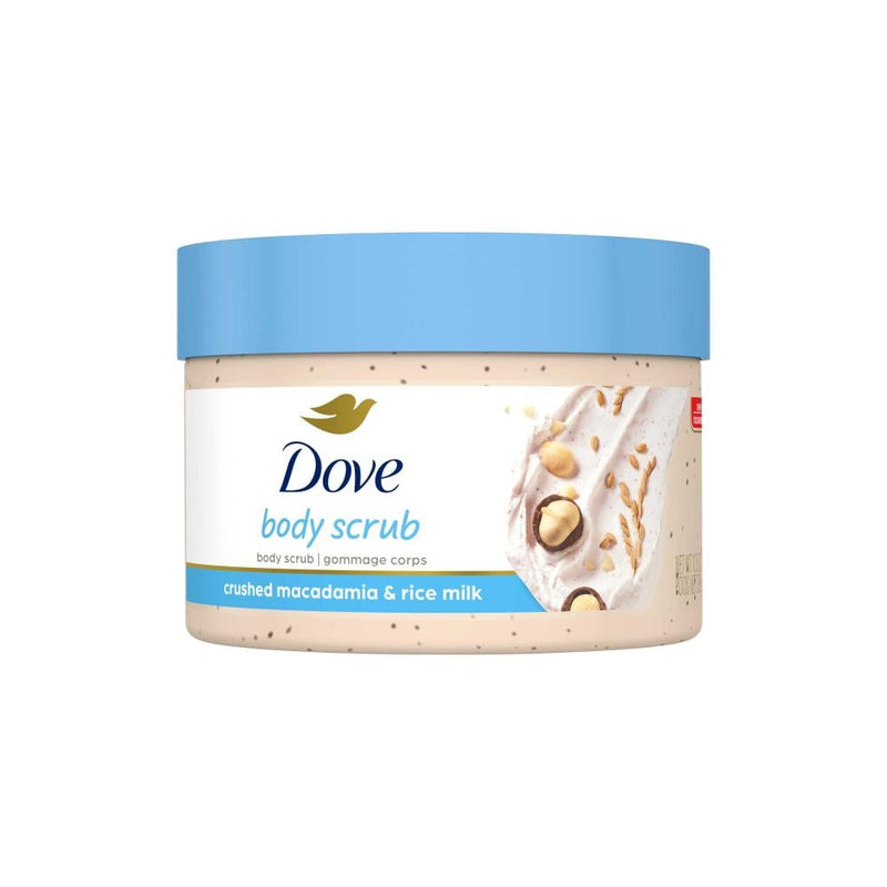 Exfoliating Body Scrub with Macadamia and Rice Milk Moisturizing Dove 298g