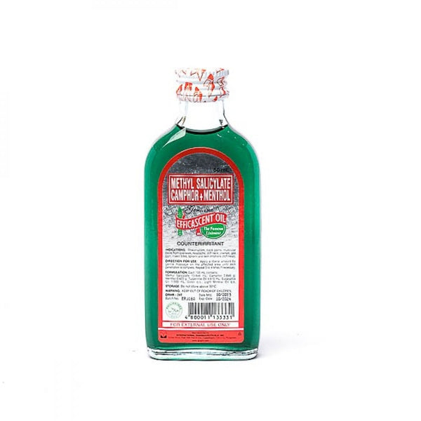 Efficascent Oil Camphor and Menthol Topical Massage Oil, 50ml