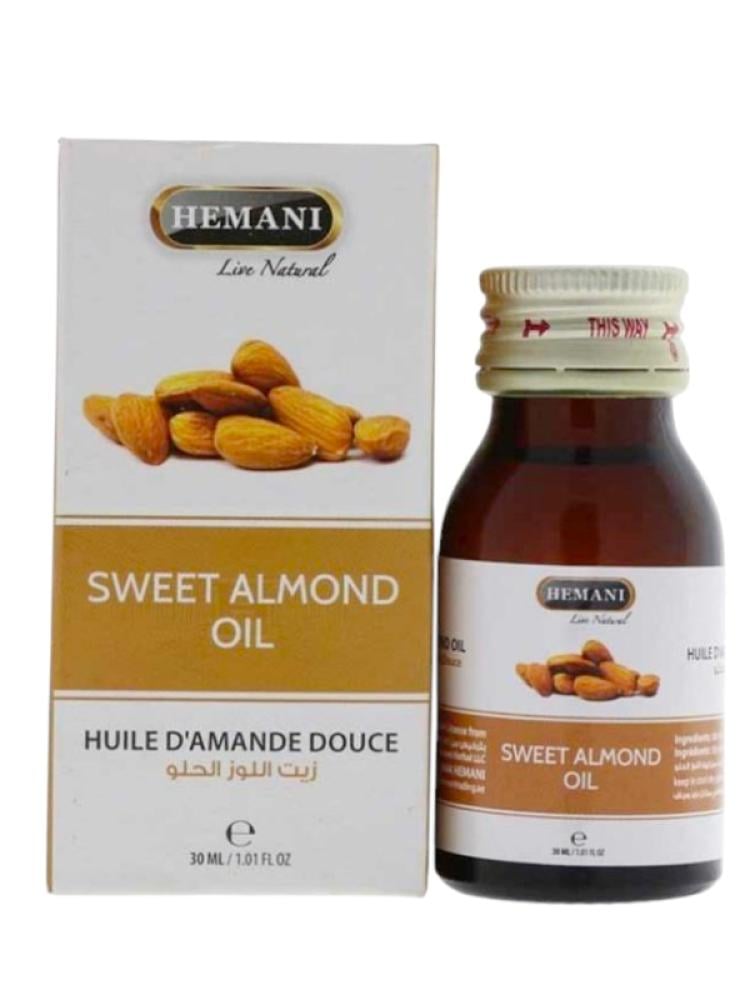 Hemani Sweet Almond Oil - Vitamins A, B, E - 30ml