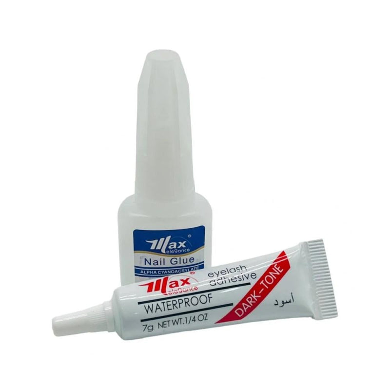 Best False Nail Glue and Eyelash Adhesive Bundle Max Elegance