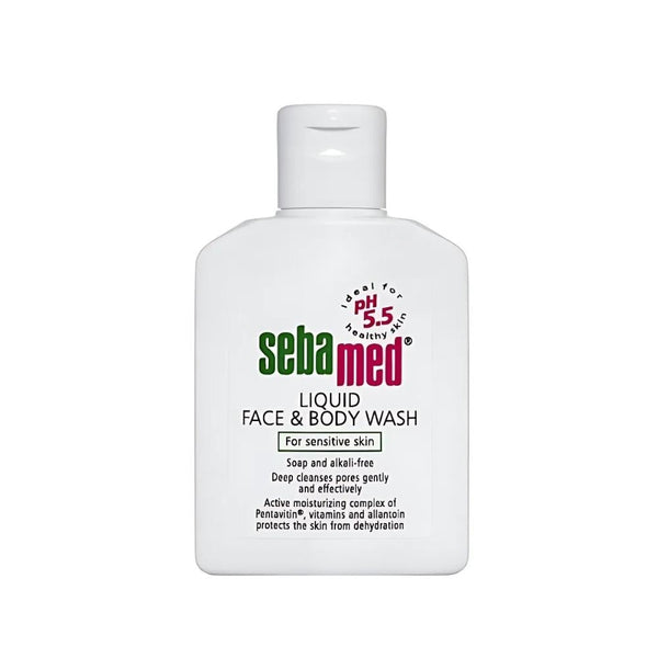 Sebamed Liquid Face and Body Wash, pH 5.5, Allantoin, 200ml