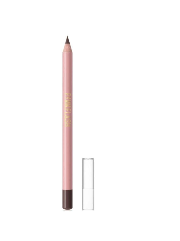 Pink Flash Waterproof Eyebrow Pencil with Built-In Brush