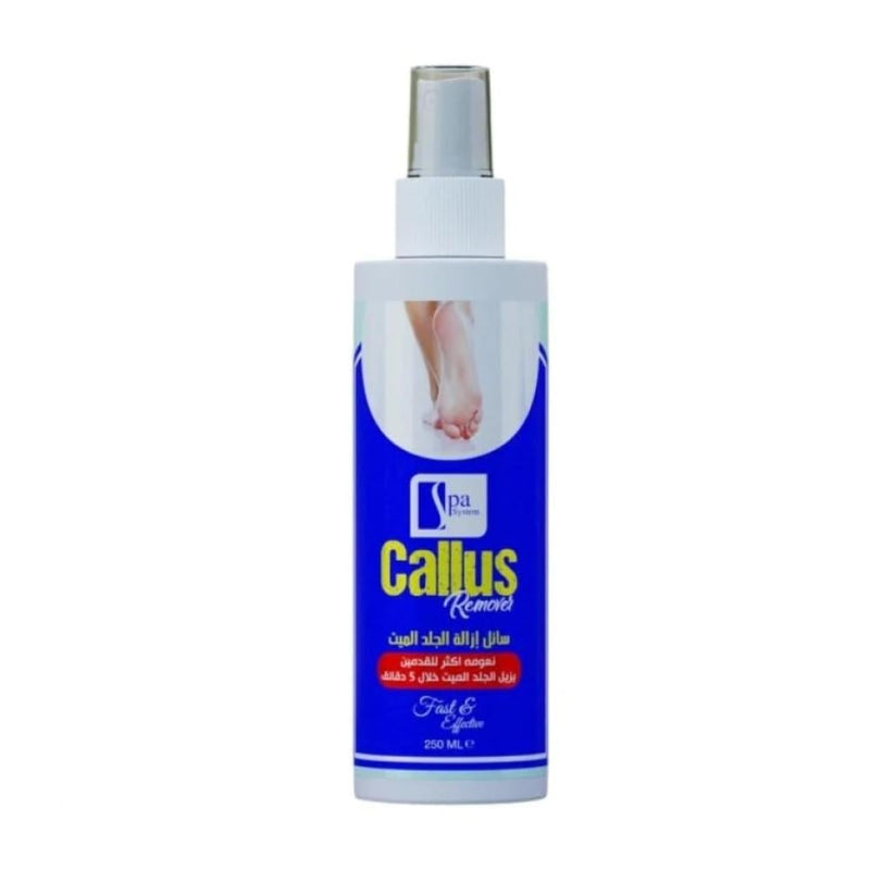 Spa System Foot Exfoliating Liquid, Dead Skin and Callus Remover, 250ml