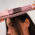 Clara Dual Straightening Brush Pink (C19) 3 Heat Settings