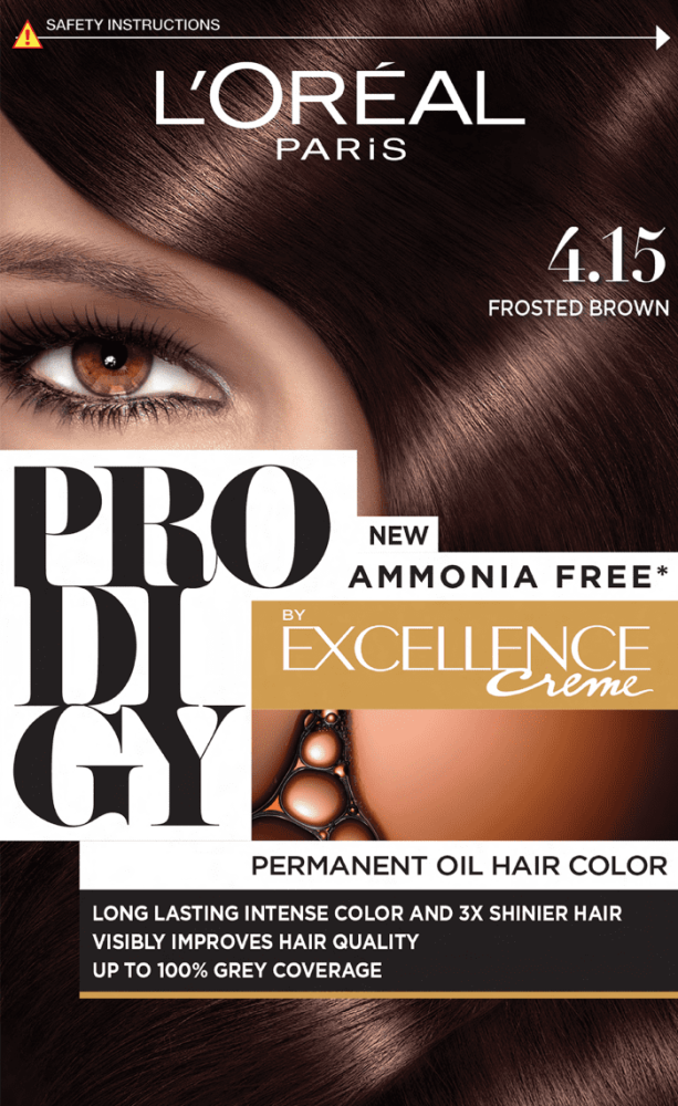 Frosted Brown Hair Dye Ammonia-Free Micro-Oil Technology L'Oreal Prodigy 100ml