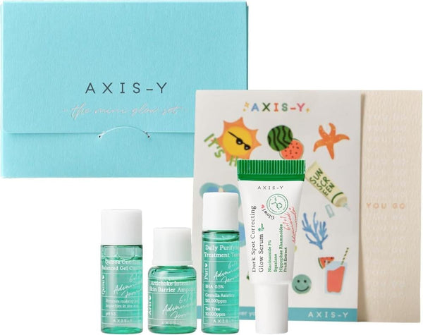 Best Travel Skincare Sets Glow Routine 4-Piece Kit AXIS-Y