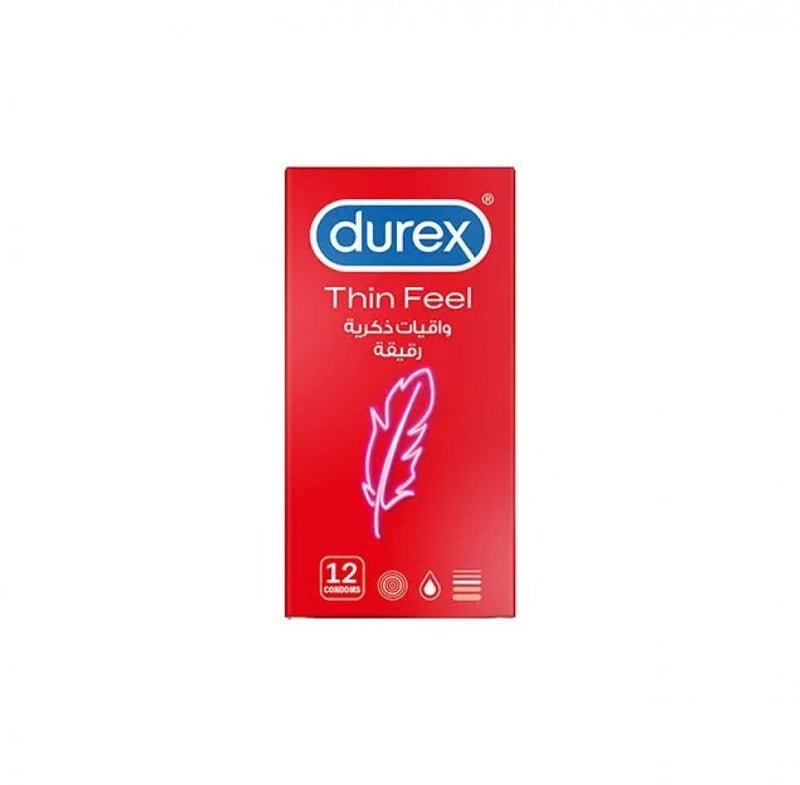 Durex Featherlite Ultra Thin Non-Latex Condoms, 12 Pack