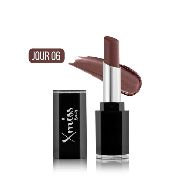 X Miss Beauty Creamy Glossy Lipstick 06 Jor Hydrating Pigmented