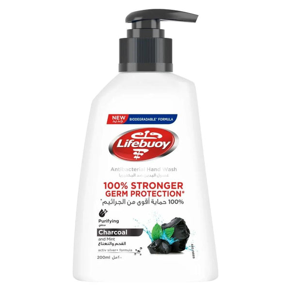 Hand Wash Charcoal Mint Refreshing Germ Protection Lifebuoy 200ml