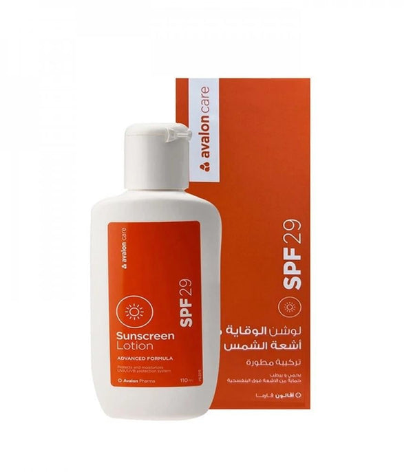 Sunscreen Lotion SPF 29 Lightweight Hydrating UV Protection Avalon 100ml