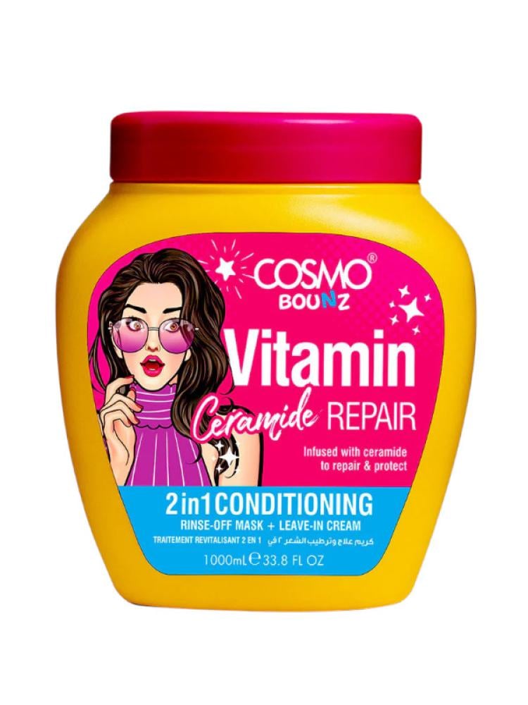 2 in 1 Shampoo and Conditioner Repair Ceramide Cosmo Bounz 1000ml