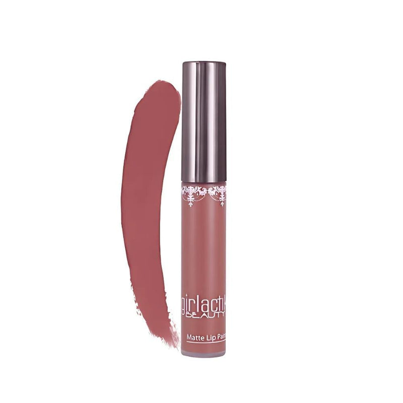 Girlactik Matte Liquid Lipstick, Full Coverage, Long-Lasting, Dameur
