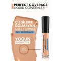 Flormar Liquid Concealer, Full Coverage, Light Medium Shade, Blue Light Protection
