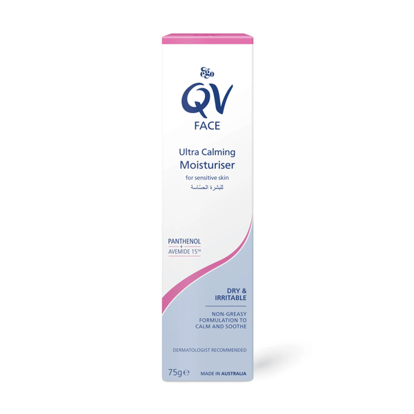 Buy Face Moisturiser Ultra Calming Sensitive Skin Hydration Qv 75g
