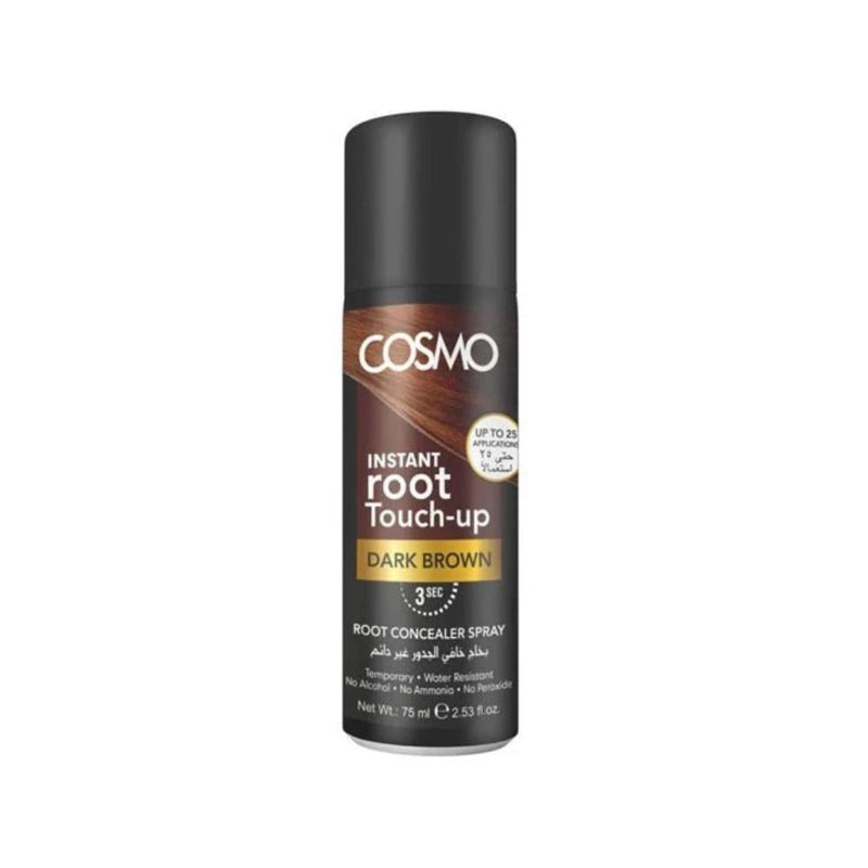 Cosmo Root Concealer Spray Dark Brown Temporary Hair Color 75ml
