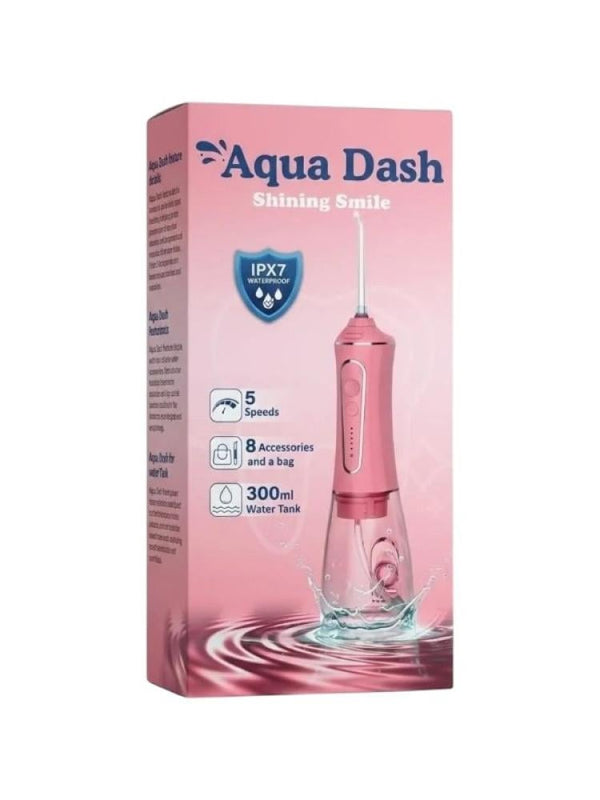 Best Water Flosser 2022 Portable Aqua Dash Pink 300ml