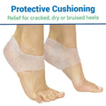Gel Heel Protectors Cushioning Friction Relief Foot Care 1 Pair