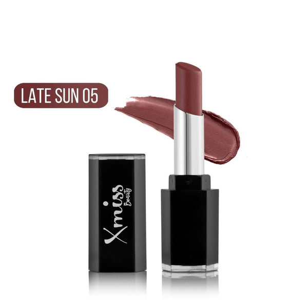 Xmiss Beauty Creamy Glossy Lipstick 05 Light Sun Hydrating Pigmented