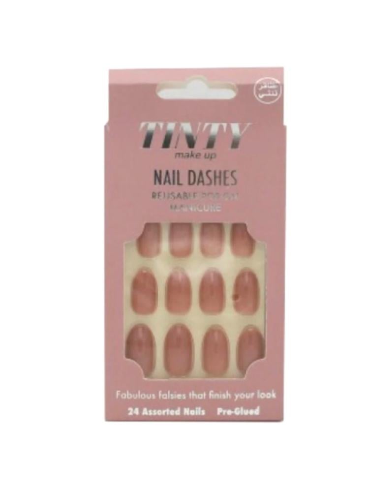 Artificial Nails That Look Natural Press-On 24 Pieces Tinty MS6