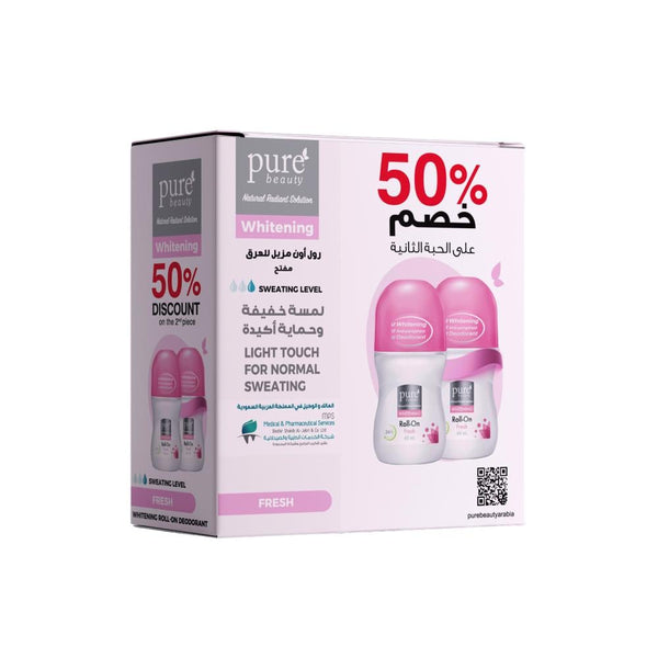 Best Whitening Roll On Deodorant Fresh Scent Pure Beauty 50ml