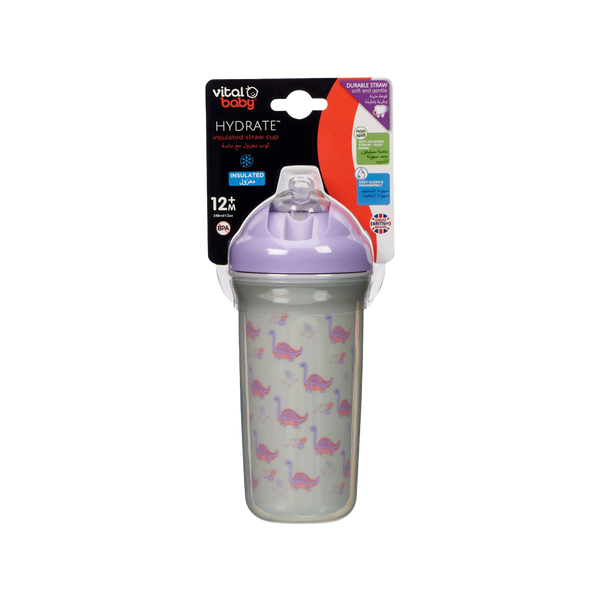Insulated Cup With Straw For Independent Drinking Hydrate Fizz Vital Baby