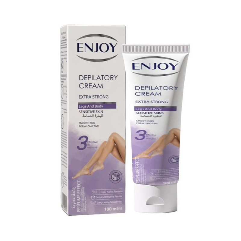 Enjoy Hair Removal Cream for Sensitive Skin - Body & Legs, 100ml