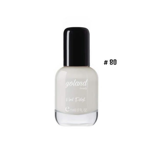 Yolande Beauty Nail Polish, Quick-Drying, Glossy Finish, Shade 80