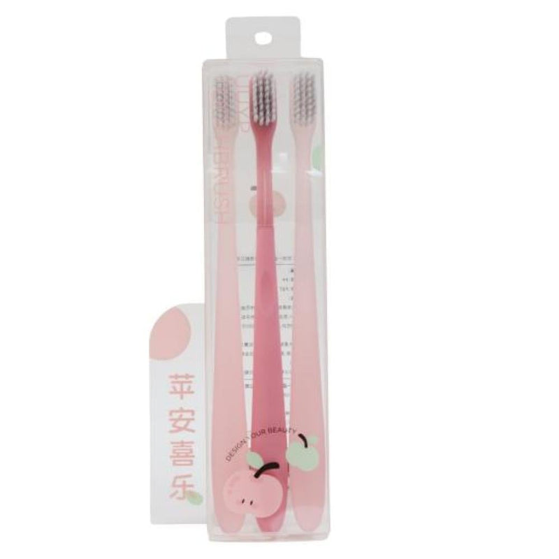 Soft Toothbrush Ultra-Soft Bristles Sensitive Gums Beauty System 3-Pack