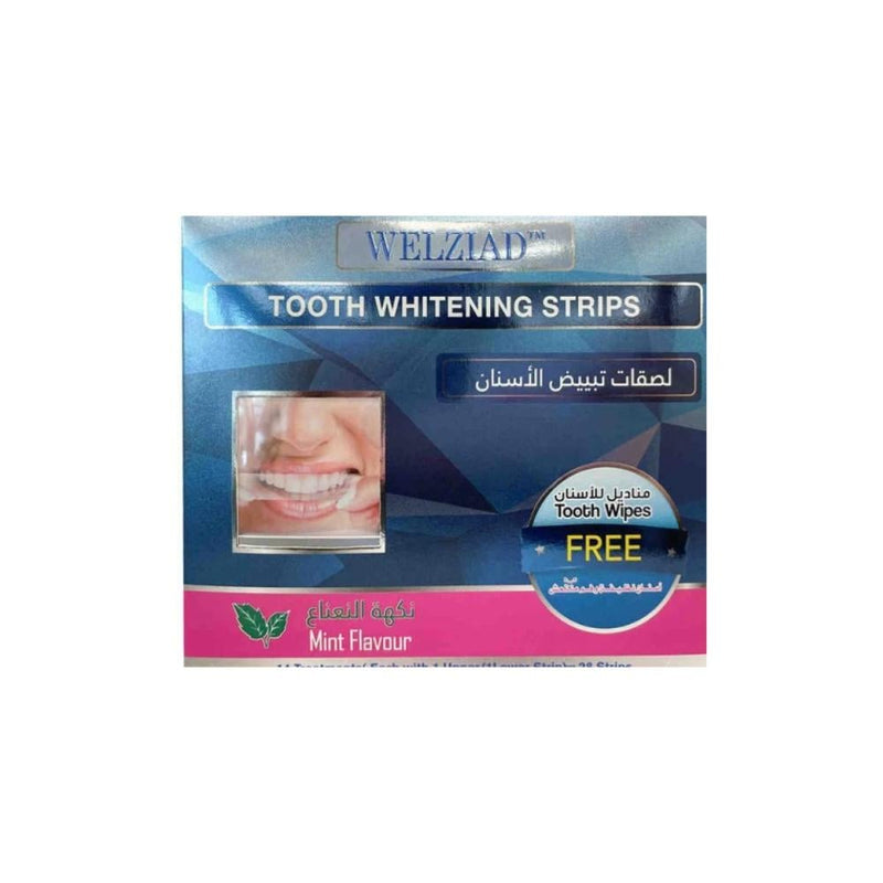 Welcome Welziad Teeth Whitening Strips with Mint Flavor, 28 Strips