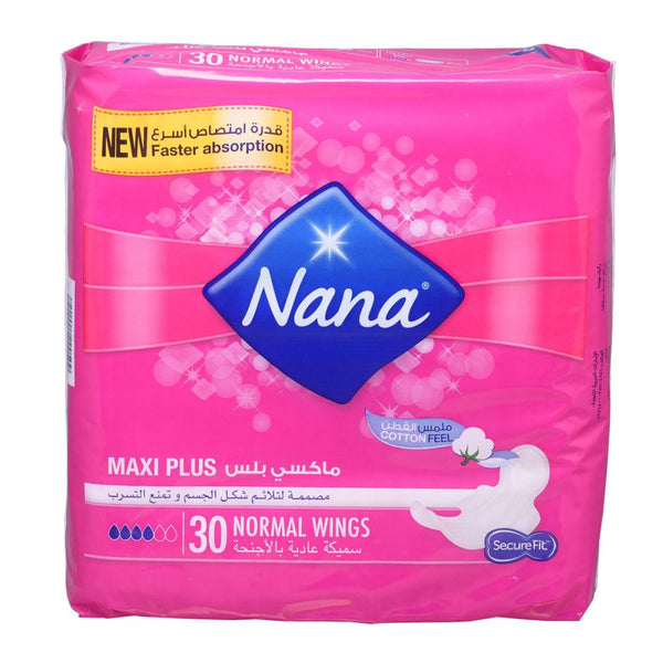 Always Maxi Pads With Wings Nana Sanitary Protection 30 Pack