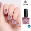 Castal Nail Polish, Shade 162 Glitter Finish, Long-Lasting Formula