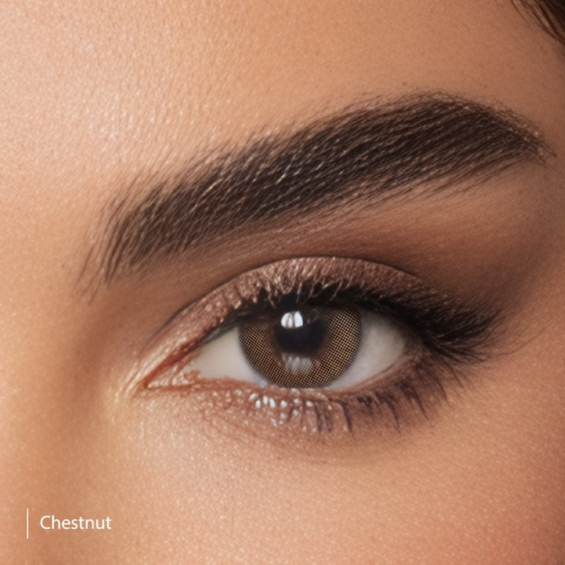 X Lens Monthly Contact Lenses Chestnut Vision Correction 1 Pair