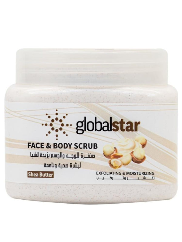 Global Star Face and Body Scrub with Shea Butter 500 ml