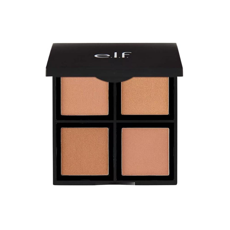 e.l.f. Bronzer Palette Pressed Face Contouring Kit, Warm Tones