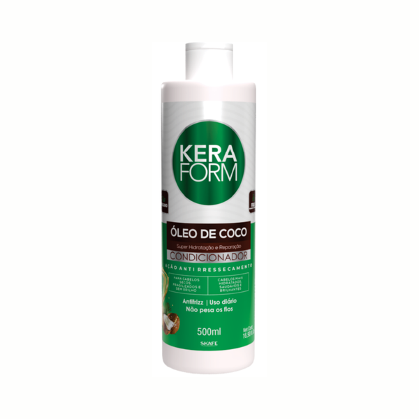Skafe Coconut Oil Conditioner for Detangling and Shine, 500ml
