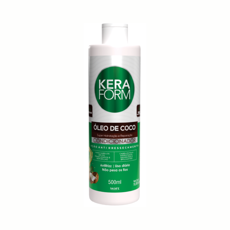 Skafe Coconut Oil Conditioner for Detangling and Shine, 500ml