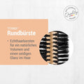 Best Round Hairbrush Wooden Styling Volume Titania 1 Count