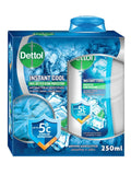 Antibacterial Body Wash Cool Dettol with Loofah 250ml