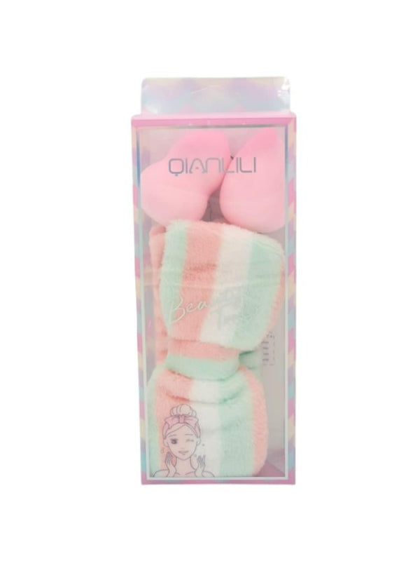 Makeup Sponge Pack Blending Set with Hair Tie 3 Pieces