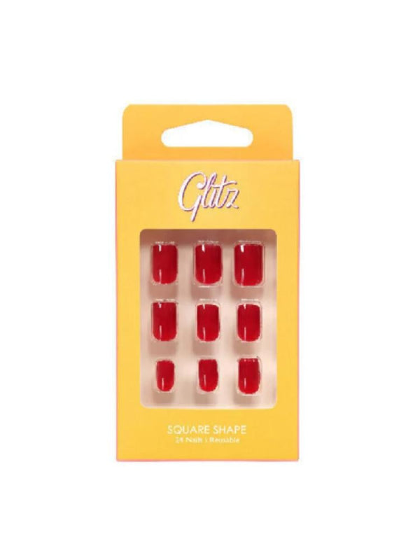Glitz Artificial Nails - Self-Adhesive 24 Pieces