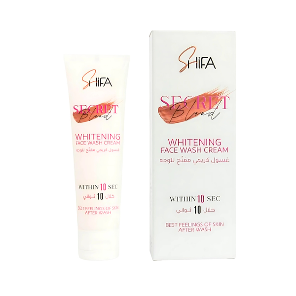 Shifa Brightening Cream Face Wash, 100ml, All Skin Types