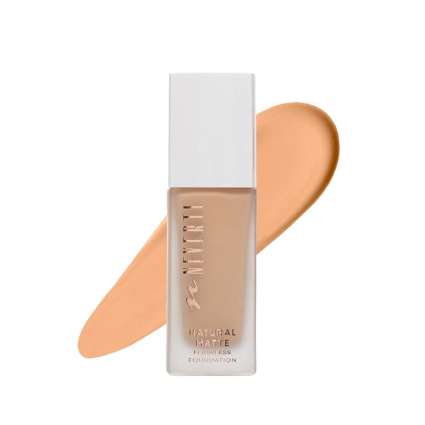 Neverti Natural Matte Foundation, 007 Praline, Buildable Coverage