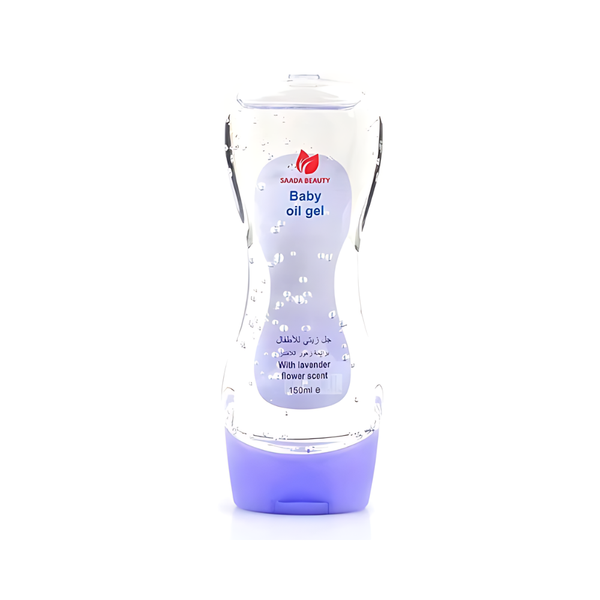 Saada Beauty Lavender Baby Oil Gel for Moisturizing Baby Skin, 150ml