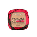 L'Oreal Paris Infallible 24H Powder Foundation, Golden Beige, Full Coverage
