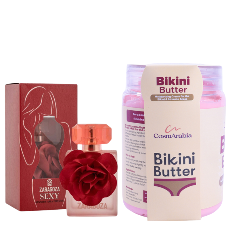 Cosmaribia Moisturizing Bikini Cream & Zaragoza Sexy Perfume Set