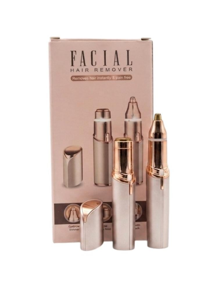 2-in-1 Facial Hair Remover Painless Gentle Rose Gold MELAO