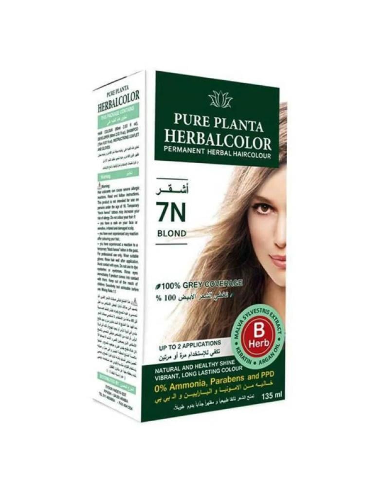 Pure Planta Hair Dye Blonde N7 Ammonia-Free 135 ml