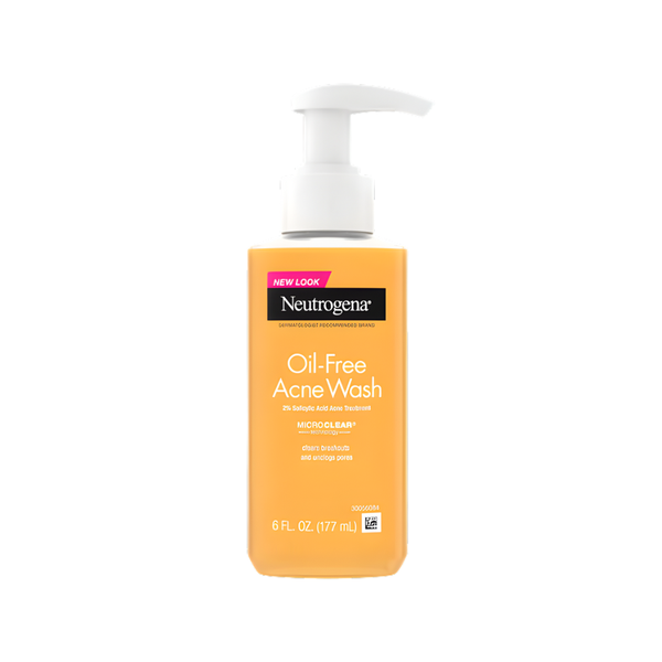 Neutrogena Oil-Free Acne Wash with Salicylic Acid for Deep Pore Cleansing, 177ml